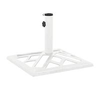 vidaXL Socle de Parasol Blanc 44x44x31 cm Fonte