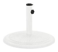 vidaXL Socle de parasol 317770 - Fonte 45x45x30 cm - Blanc