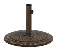 vidaXL Socle de Parasol Bronze 45x45x30 cm Fonte