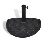 vidaXL Pied de parasol semi-circulaire en résine – support socle parasol