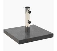 Socle de parasol - vidaXL - 45065 - Granit 28,5 kg - Carré Noir - Dimensions 45x45x5 cm
