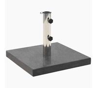 vidaXL Socle de Parasol Granite 28,5kg Carré Noir Base Parasol Support Parasol