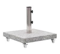 vidaXL Socle de parasol Granite 30 kg Carré Gris Gris G