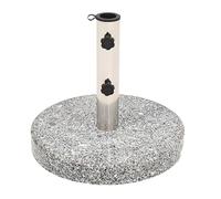 vidaXL Socle de Parasol Granite Rond 20 kg
