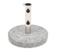 vidaXL Socle de parasol Granite rond 22 kg