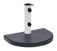 Vidaxl Socle De Parasol Noir 40x28x4 Cm Granite Noir