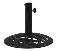 vidaXL Socle de Parasol Noir 40x40x32 cm Fonte