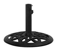 vidaXL Socle de Parasol Noir 44x44x32 cm Fonte