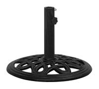 vidaXL Socle de parasol 44 x 44 x 32 cm – Fonte – Noir
