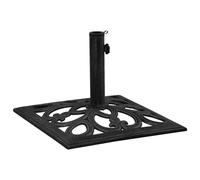 vidaXL Socle de parasol Fonte 47x47x33 cm Noir