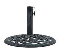 Vidaxl Socle De Parasol Vert 9 Kg 40 Cm Fonte Vert