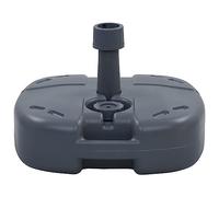 vidaXL Socle de Parasol Portable Rempli de Sable/Eau Base de Parasol Pied de Parasol de Jardin Support de Parasol Accessoire de Parasol Extérieur Gris