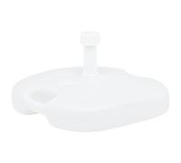 Vidaxl Socle De Parasol Rempli De Sable/D'eau 16 L Blanc Plastique Blanc