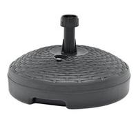 Socle de Parasol Rempli de Sable d'Eau 20 L Marron Plastique Rotin Base vidaXL