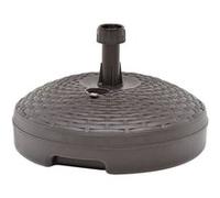 Socle de Parasol Rempli de Sable d'Eau 20 L Marron Plastique Rotin Base vidaXL