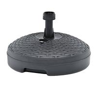 vidaXL Socle de Parasol Rempli de Sable d'eau Base de Parasol Pied de Parasol Support de Parasol Extérieur 20 L Anthracite Plastique Rotin