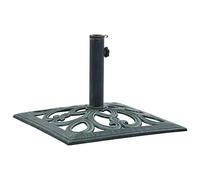 Socle de parasol vert 12 kg 49 cm fonte