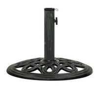 vidaXL Socle de Parasol Base de Parasol Pied Support de Parasol Accessoire de Parasol Terrasse Balcon Extérieur Vert 40x40x32 cm Fonte