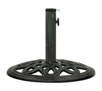 Vidaxl Socle De Parasol Vert 40x40x32 Cm Fonte Vert
