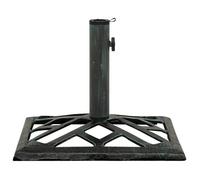 Socle de parasol Vert 44x44x31 cm Fonte