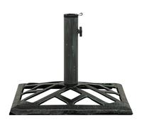 Vidaxl Socle De Parasol Vert 44x44x31 Cm Fonte Vert