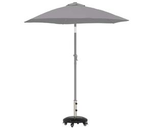 vidaXL Socle en granit avec roulettes pour poteau de 40-50 mm 29 kg, Socle moderne pour parasol extérieur, résistant aux intempéries, accessoire pratique pour le jardin