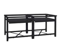 vidaXL Socle pour Machine à Laver 2 pcs Noir 64 x 55 x 32.5 cm Acier