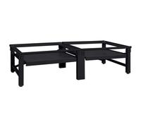 vidaXL Socle pour Machine à Laver 2 pcs Noir 64 x 55 x 32.5 cm Acier