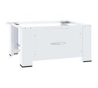 Socle pour machine à laver avec tiroir Blanc