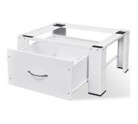vidaXL Socle pour machine à laver avec tiroir Blanc 50448