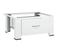 Socle pour machine à laver avec tiroir Blanc