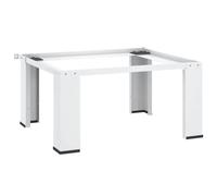 vidaXL Socle pour machine à laver – Support lave-linge – blanc