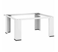 vidaXL Socle pour Machine à Laver Blanc Support Lave-linge Base de Lave-linge 50447