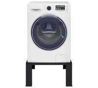 vidaXL Socle élévateur pour lave-linge Noir 64×55×32,5 cm Acier – Rectangulaire, Robuste