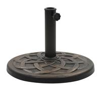 Vidaxl Socle Rond De Parasol Polyrésine 19 Kg Bronze