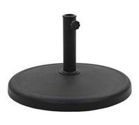 Socle rond de parasol Polyrésine 19 kg Noir