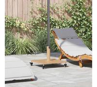 Vidaxl Socles De Parasol D'extérieur Bois Clair 45 X 45 X 31.5 Cm
