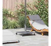 Vidaxl Socles De Parasol D'extérieur Bois Foncé 45 X 45 X 31.5 Cm