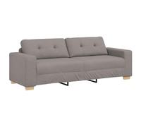vidaXL Sofa 3 Places avec Coussin Taupe Tissu, Canapé 2 Places, Design Moderne, mobilier Contemporain, Confortable et Durable, Un Bon Coin Lounge.