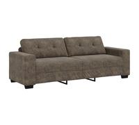 vidaXL Canapé 3 places 180 cm – Simili cuir gris foncé