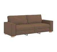 vidaXL Canapé 220×80×84 cm en tissu – Moderne, confortable et respirant – Marron