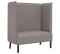 Vidaxl Sofa À Dossier Haut Taupe 109x56x121 Cm Tissu