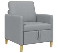vidaXL Sofa avec Rangement Gris Clair 72 x 78 x 87 cm Polyester,