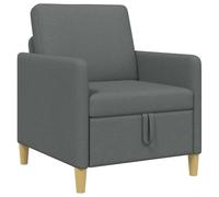 vidaXL Sofa avec rangement Gris foncé 72 x 78 x 87 cm Polyester