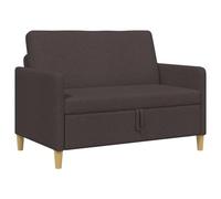 vidaXL Sofa avec Rangement Marron foncé 122 x 78 x 87 cm Polyester