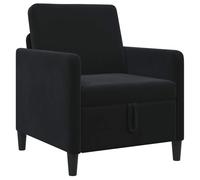 vidaXL Sofa avec rangement Noir 72 x 78 x 87 cm Polyester