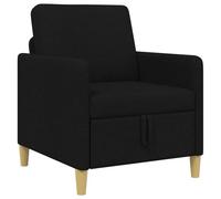 vidaXL Sofa avec rangement Noir 72 x 78 x 87 cm Polyester
