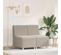 Vidaxl Sofa Chiar 2 Pcs Gris Clair 55 X 74 X 82 Cm