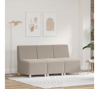 Vidaxl Sofa Chiar 3 Pcs Gris Clair 55 X 74 X 82 Cm