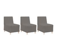 Vidaxl Sofa Chiar 3 Pcs Gris Clair 55 X 74 X 82 Cm